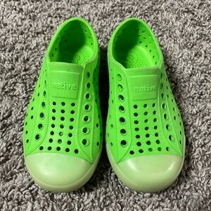 Native Green Glow in The Dark Soles